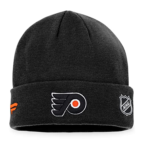 Fanatics NHL Authentic Pro Game Train Cuffed Knit Philadelphia Flyers Beanie Mütze Wollmütze von Fanatics