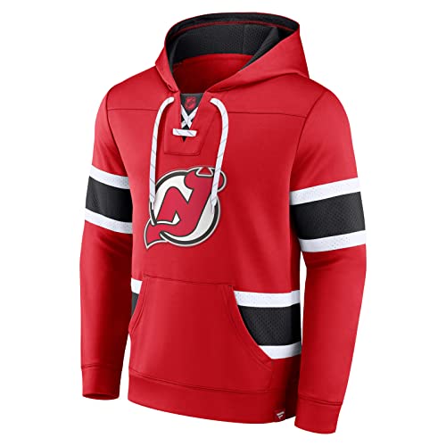 Fanatics NHL New Jersey Devils Hoody Iconic Exclusive Pullover Hoodie Kaputzenpullover L von Fanatics