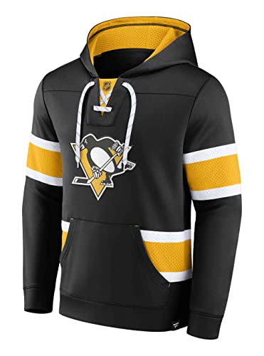 Fanatics - NHL Pittsburgh Penguins Iconic Exclusive Pullover Hoodie Farbe Schwarz, Größe 3XL von Fanatics