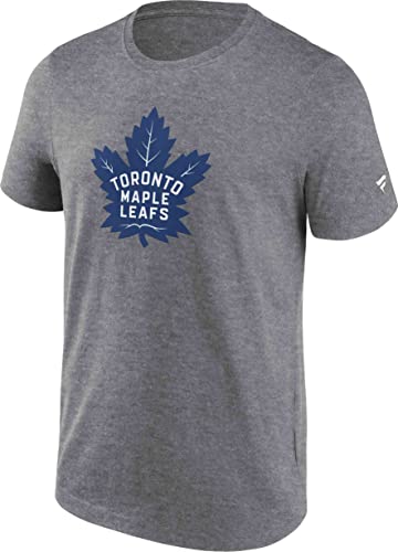 Fanatics - NHL Toronto Maple Leafs Primary Logo Graphic T-Shirt Farbe Grau, Größe XXL von Fanatics