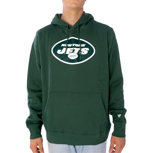 Fanatics New York Jets NFL Hoodie Kapuzenpullover Pullover ** Primary Logo Graphic ** (DE/NL/SE/PL, Alphanumerisch, L, Regular, Regular, Grün) von Fanatics