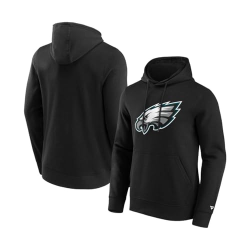 Fanatics Philadelphia Eagles Logo Männer Kapuzenpullover schwarz L von Fanatics