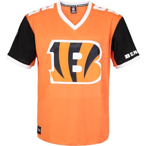 Fanatics Recovered NFL Team Color Block Jersey Trikot (L, Cincinnati Bengals) von Fanatics