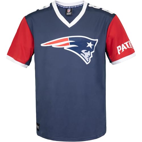 Fanatics Recovered NFL Team Color Block Jersey Trikot (L, New England Patriots) von Fanatics