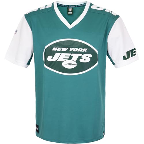 Fanatics Recovered NFL Team Color Block Jersey Trikot (L, New York Jets) von Fanatics