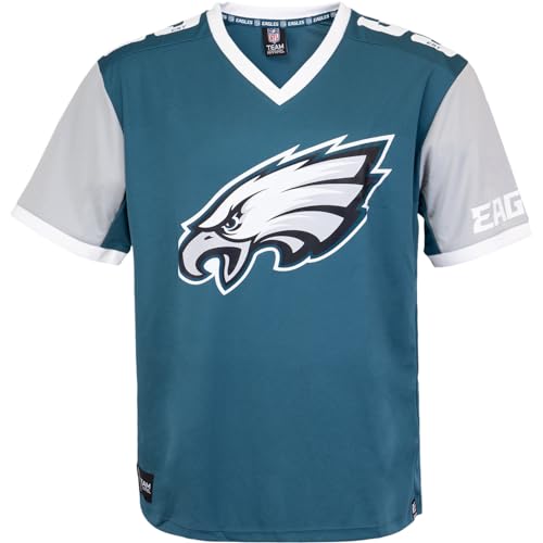 Fanatics Recovered NFL Team Color Block Jersey Trikot (L, Philadelphia Eagles) von Fanatics