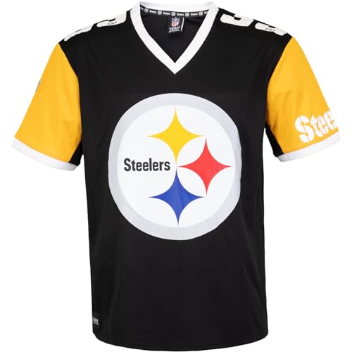 Fanatics Recovered NFL Team Color Block Jersey Trikot (L, Pittsburgh Steelers) von Fanatics