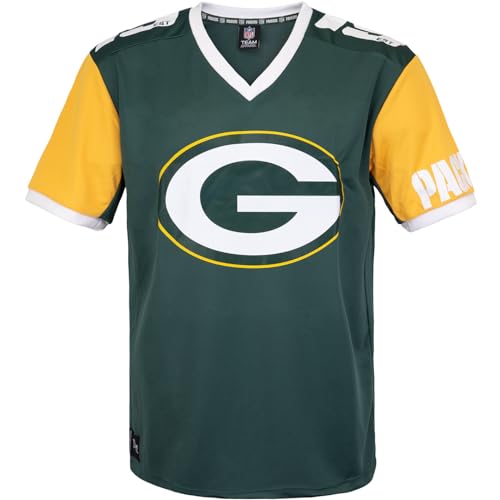 Fanatics Recovered NFL Team Color Block Jersey Trikot (XXL, Green Bay Packers) von Fanatics