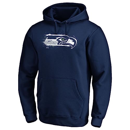 Fanatics Seattle Seahawks - NFL - Iconic Splatter Graphic Hoodie - Navy M von Fanatics