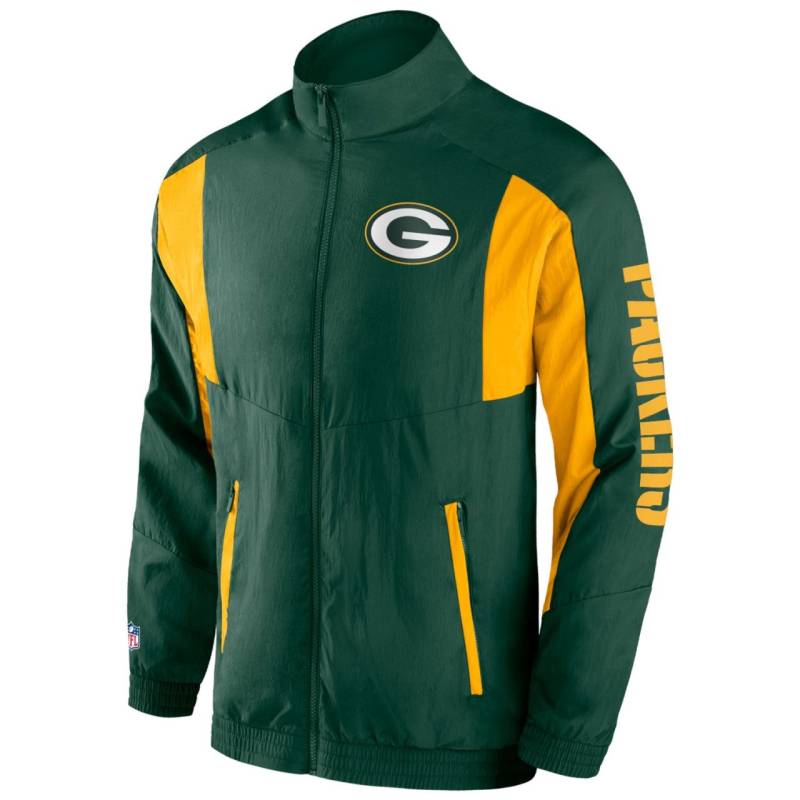 Green Bay Packers Foundation Crinkle Track Jacket von Fanatics