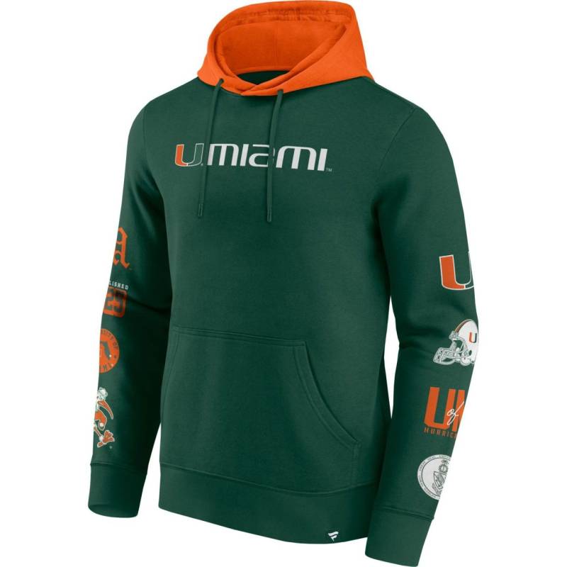 Miami Hurricanes NCAA Sleeve Patches Hoody von Fanatics
