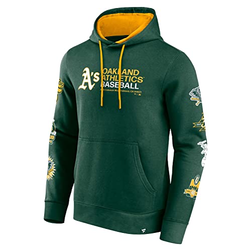 Oakland Athletics Fundamentals Patches Fleece Hoody - XL von Fanatics