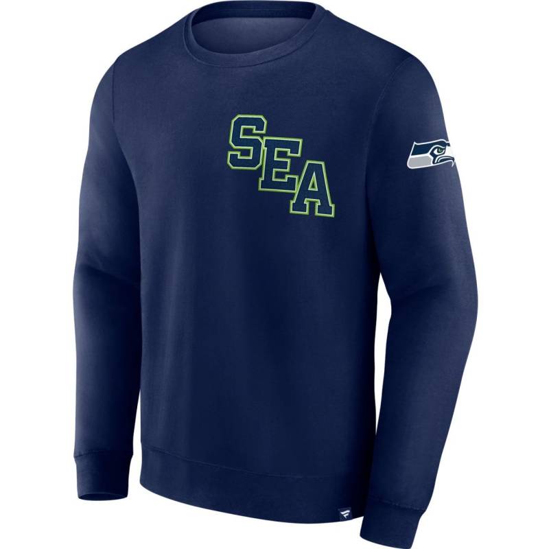 Seattle Seahawks Varsity Letter NFL Fleece Pollover von Fanatics