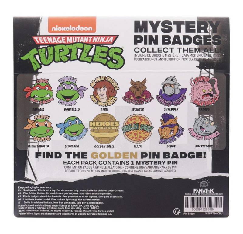 Fanattik Anstecknadel Teenage Mutant Ninja Turtles Ansteck-Pins Display (12) von Fanattik