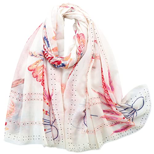Damen Leichter Stilvoller Baumwollschal Winter Warm Schals Sommer Schal für Damen und Mädchen, Floral14, Einheitsgröße Damen Leichter Stilvoller Baumwollschal Winter Warm Schals Sommer Schal für Damen und Mädchen, Floral14, Einheitsgröße von Fanaztee