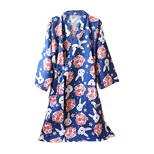 Fancy Pumpkin Herren-Bademantel „Yukata“, Kimonomantel, Saunamantel Gr. Large, Red01 von thefancypumpkin