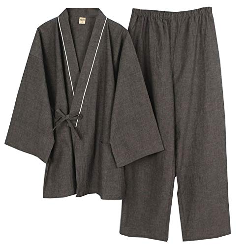 Fancy Pumpkin Herrenmantel im japanischen Stil Kimono-Pyjamas mit Doppelschicht in Anzuggröße M von Fancy Pumpkin