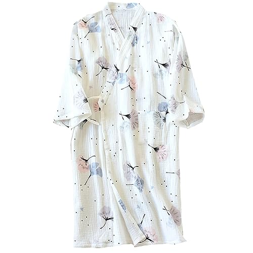 Fancy Pumpkin Japanische Damen Robe Kimono Pyjama Größe L-Ananas A13 von Fancy Pumpkin