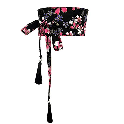 Fancy Pumpkin Japanischer Yukata Kimono Obi Mit Quastengürtel Harajuku Taille-V11 von thefancypumpkin