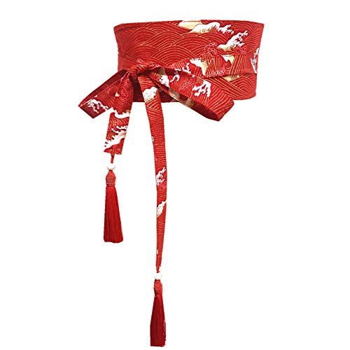 Fancy Pumpkin Japanischer Yukata Kimono Obi Mit Quastengürtel Harajuku Taille-V7 von thefancypumpkin