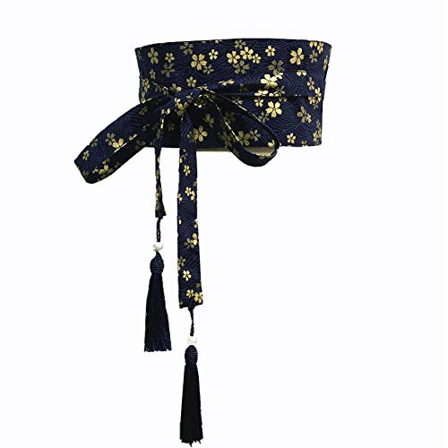 Fancy Pumpkin Japanischer Yukata Kimono Obi Mit Quastengürtel Harajuku Taille-V3 von thefancypumpkin