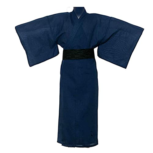 Fancy Pumpkin Jinbei Hommes Yukata Kimono Robe Japonaise Pyjama 【Bleu/Taille L】 von Fancy Pumpkin