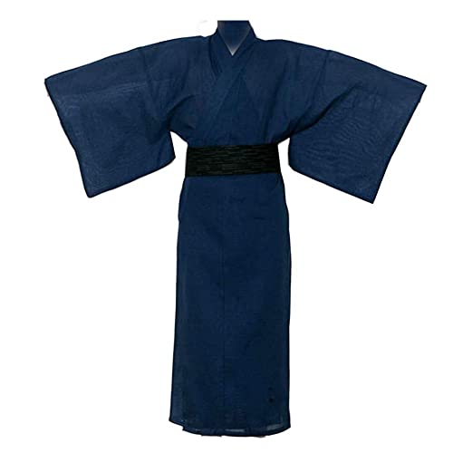 Fancy Pumpkin Jinbei Hommes Yukata Kimono Robe Japonaise Pyjama 【Bleu/Taille L】 von thefancypumpkin