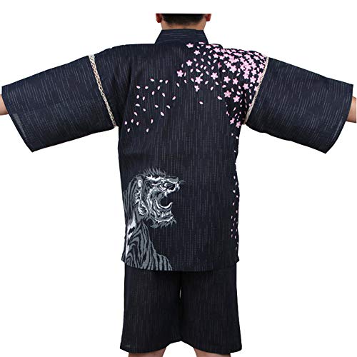 [Größe XL A01] Männer im Japanischen Stil Bademantel Kimono Pyjamas Anzug von thefancypumpkin