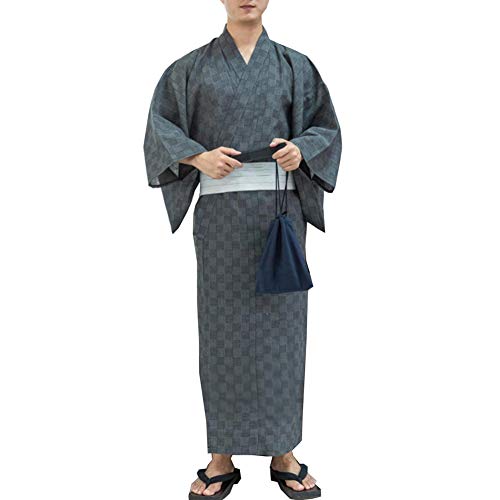 Herren japanischer Yukata japanischer Kimono Home Robe Pyjamas Morgenmantel Gr??e M-D1 von Fancy Pumpkin