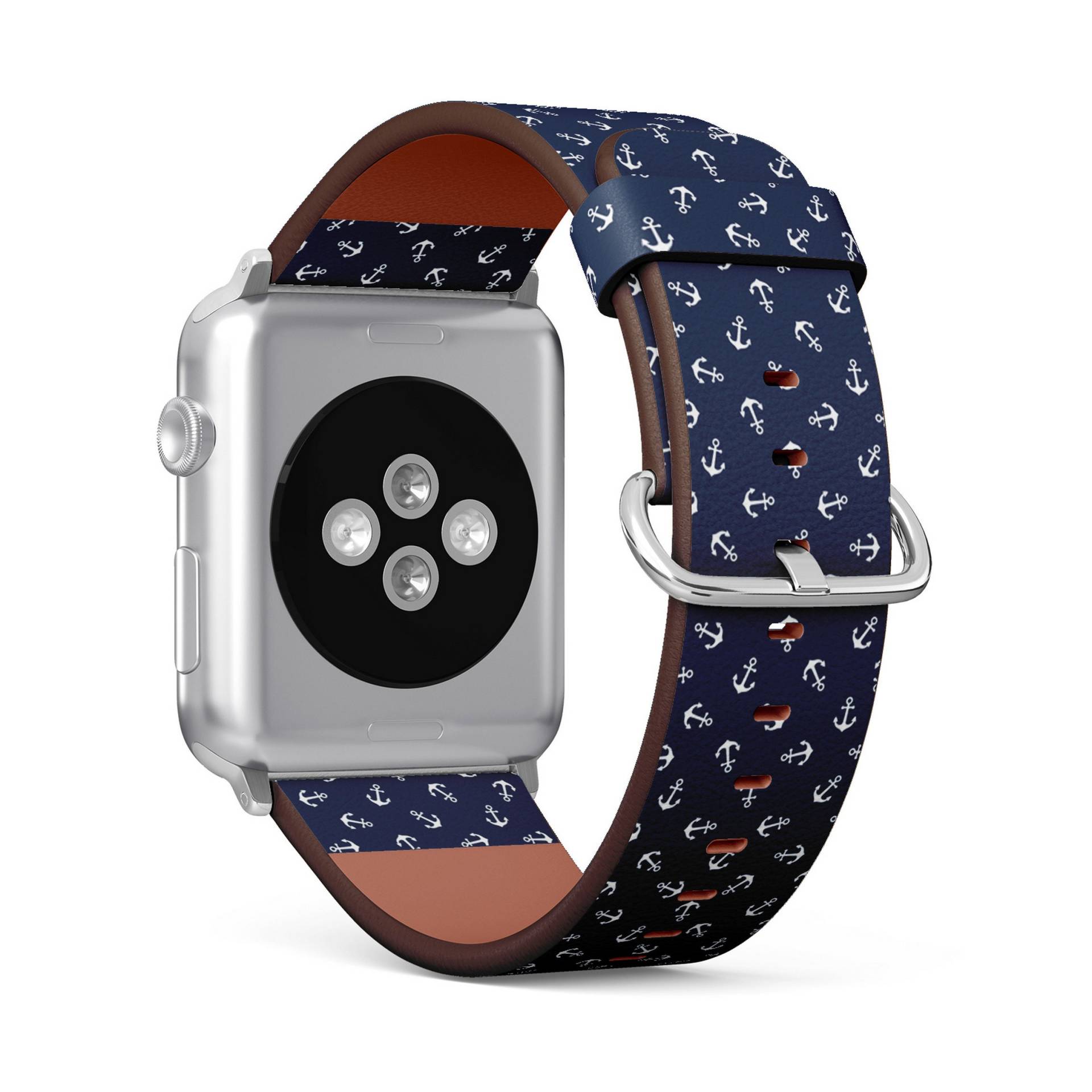 Anker Print, Apple Watch Band | 38mm/40mm/41mm/42mm/49mm, Uhrenarmband Aus Veganem Kunstleder von FancyCustomsBoutique