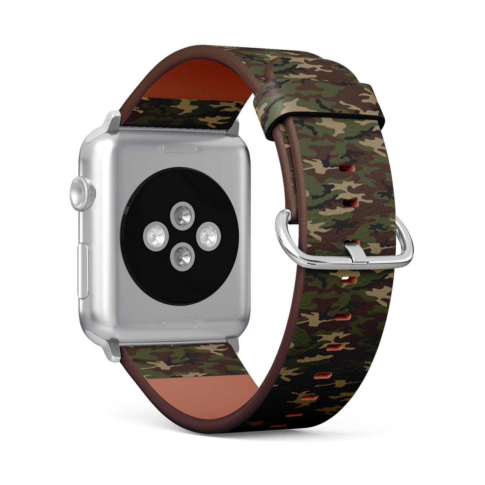 Army Camouflage Print, Apple Watch Band | 38mm/40mm/41mm/42mm/49mm, Armband Aus Veganem Kunstleder von FancyCustomsBoutique