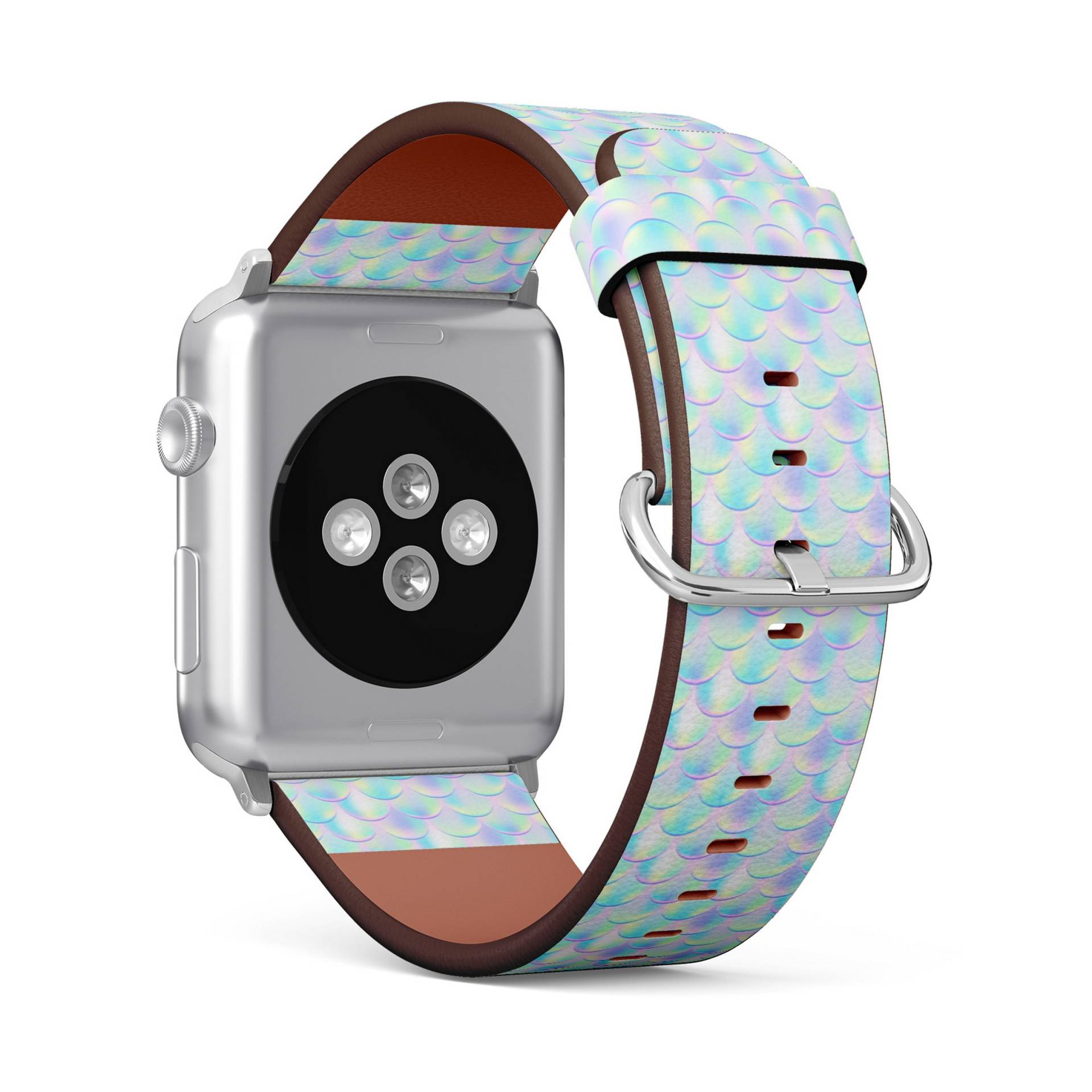 Bunte Meerjungfrau Print, Apple Watch Band | 38mm/40mm/41mm/42mm/49mm, Armband Aus Veganem Kunstleder von FancyCustomsBoutique