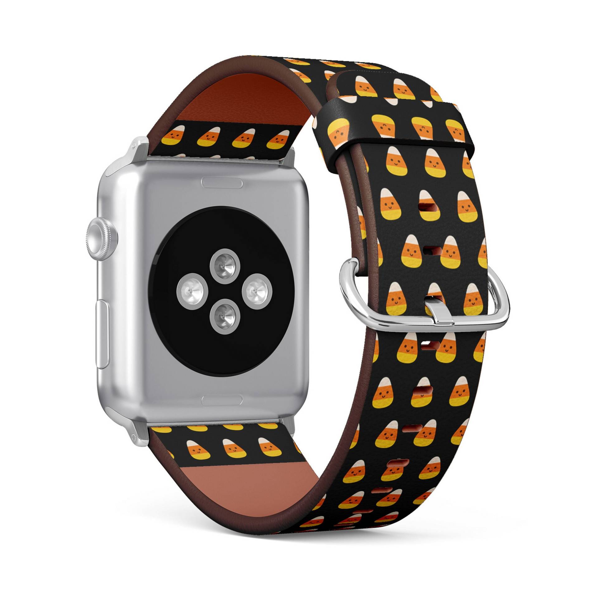 Cartoon Candy Corn Print, Apple Watch Band | 38mm/40mm 41mm 42mm 49mm, Veganes Armband Aus Kunstleder Armband von FancyCustomsBoutique