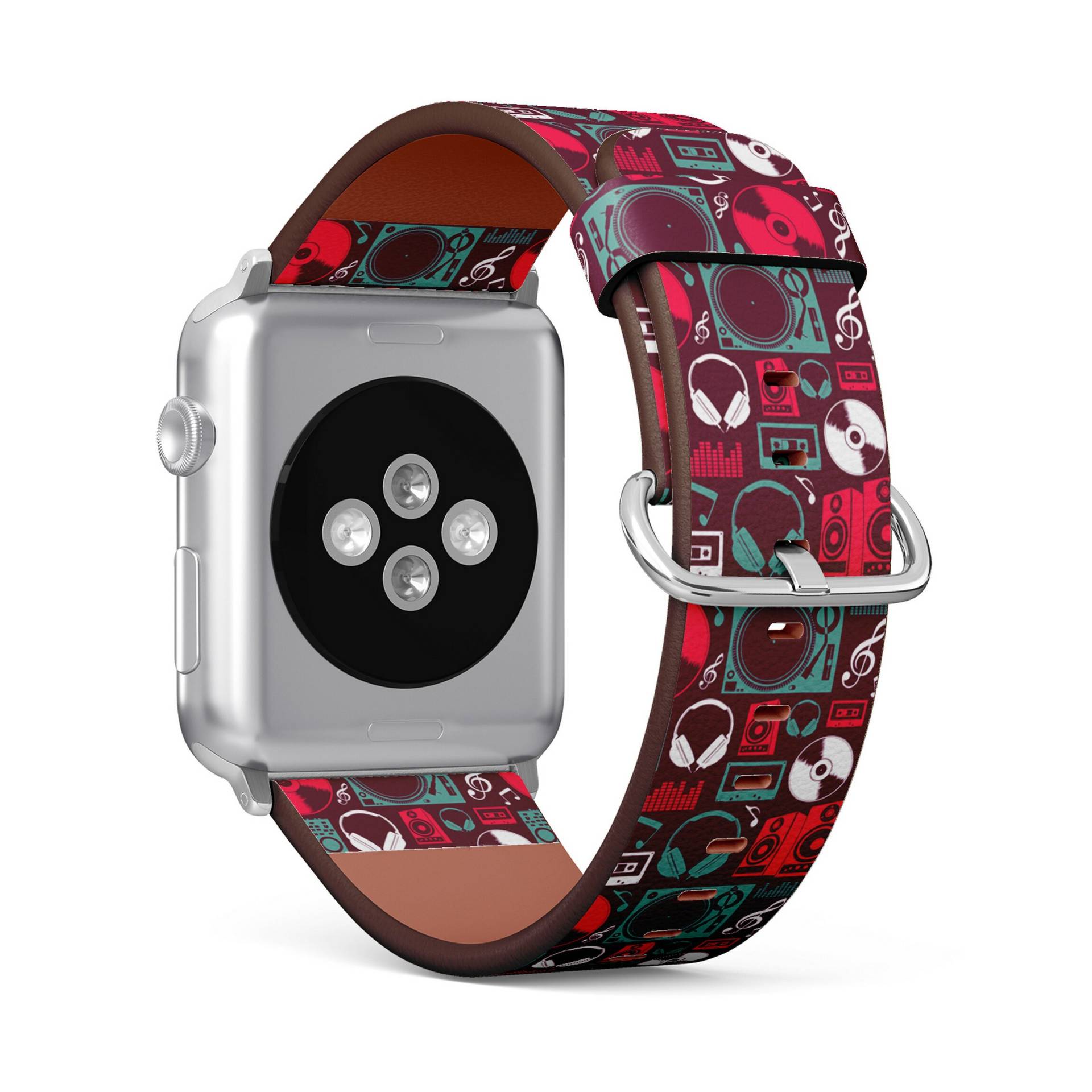 Cooles Dj Music Print, Apple Watch Band | 38mm/40mm/41mm/42mm/49mm, Armband Aus Veganem Kunstleder von FancyCustomsBoutique