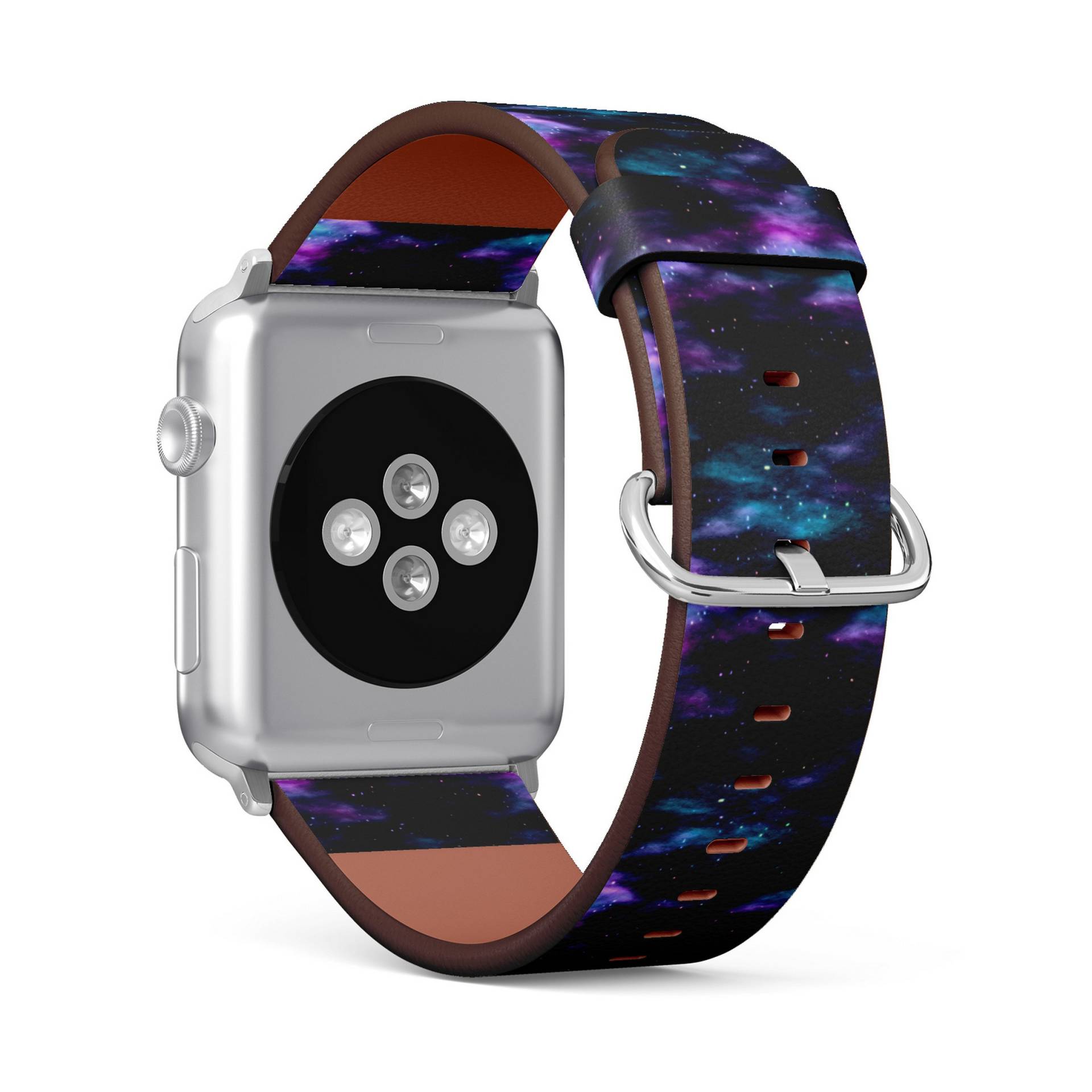 Dark Space Nebula Print, Apple Watch Band | 38mm/40mm/41mm/42mm/49mm, Armband Aus Veganem Kunstleder von FancyCustomsBoutique