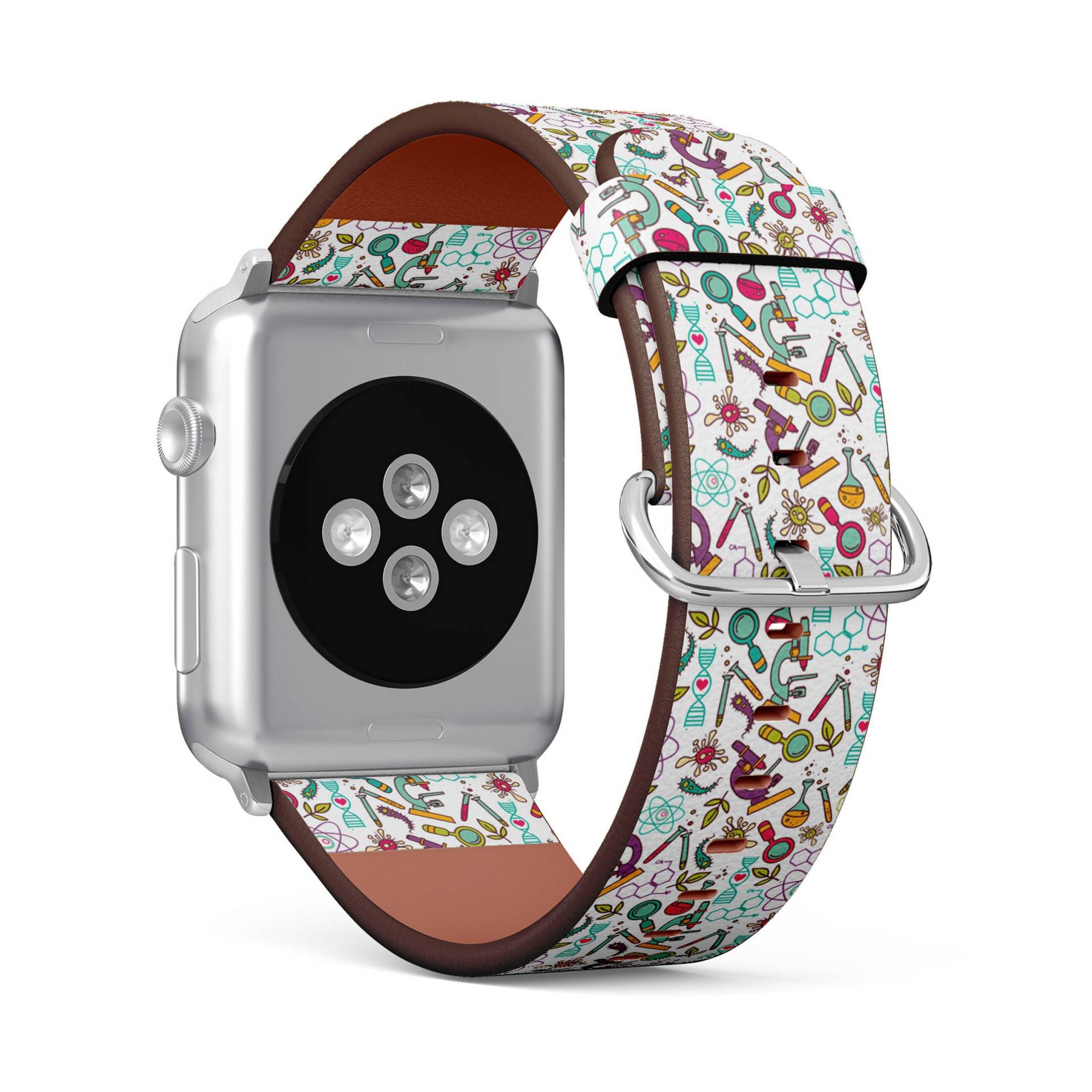 Fun Science Print, Apple Watch Band | 38mm/40mm/41mm/42mm/44mm/45mm, Armband Aus Veganem Kunstleder von FancyCustomsBoutique