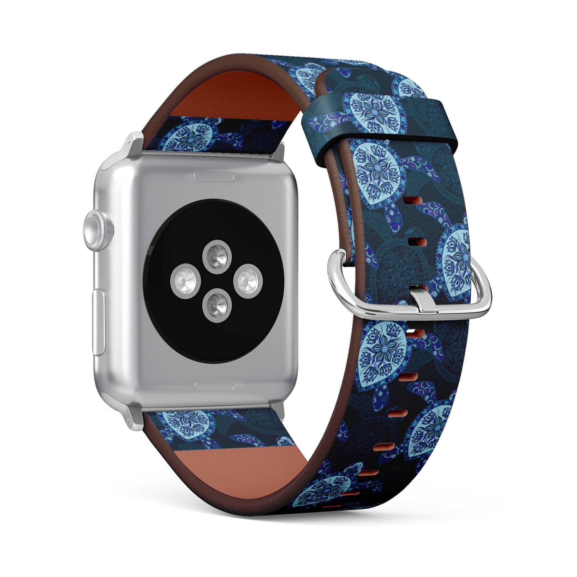 Hübsches Meeresschildkröten Print, Apple Watch Band | 38mm/40mm/41mm/42mm/49mm, Armband Aus Veganem Kunstleder von FancyCustomsBoutique