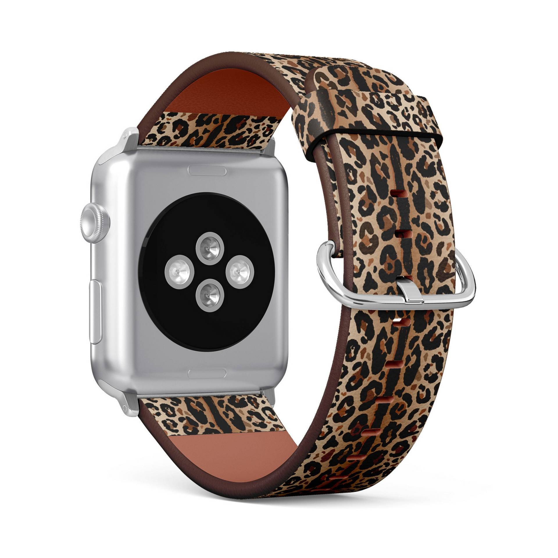 Leopard Wild Print, Apple Uhrenarmband | 38mm/40mm/41mm/42mm/49mm, Aus Veganem Kunstleder von FancyCustomsBoutique