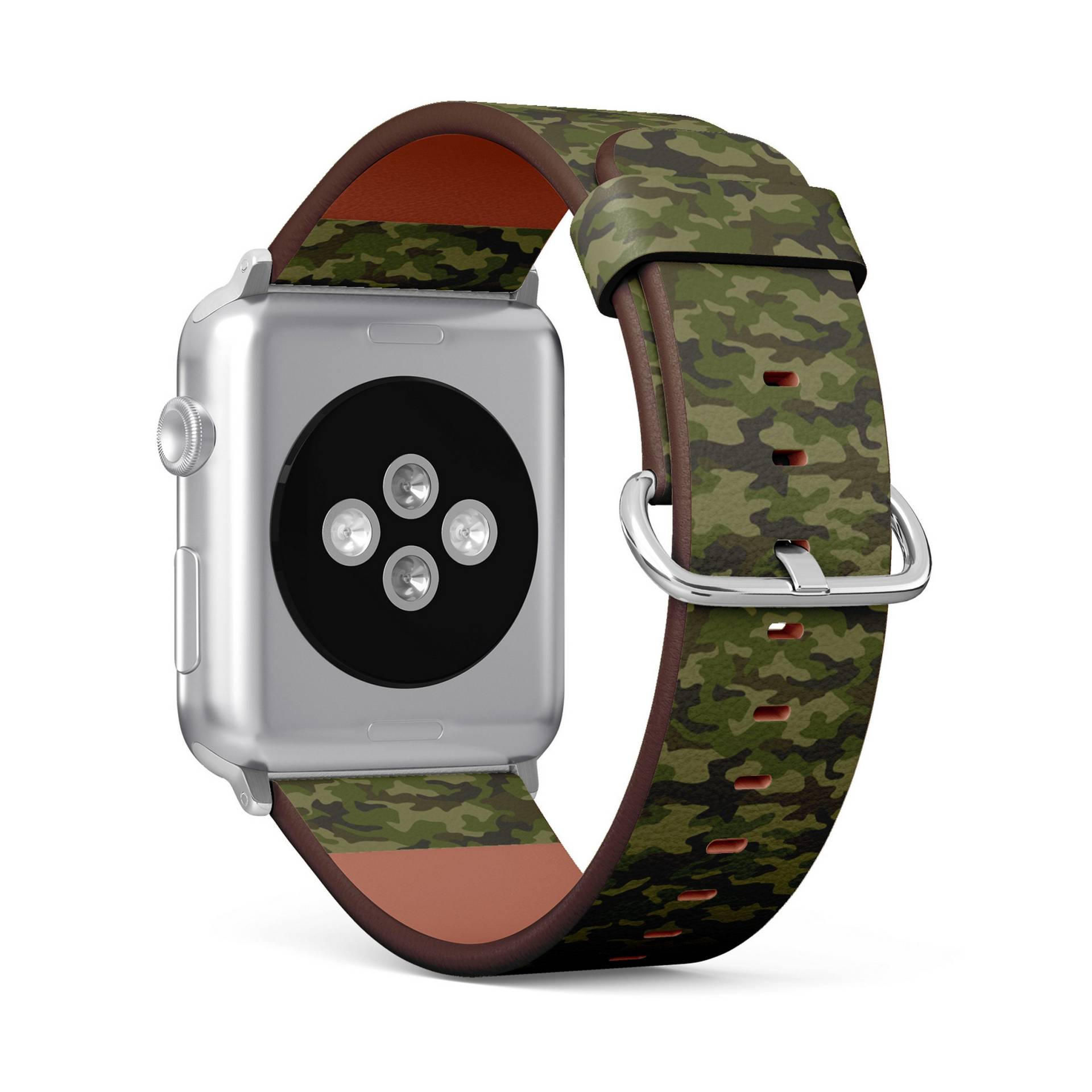 Military Camouflage Print, Apple Watch Band | 38mm/40mm/41mm/42mm/49mm, Armband Aus Veganem Kunstleder von FancyCustomsBoutique