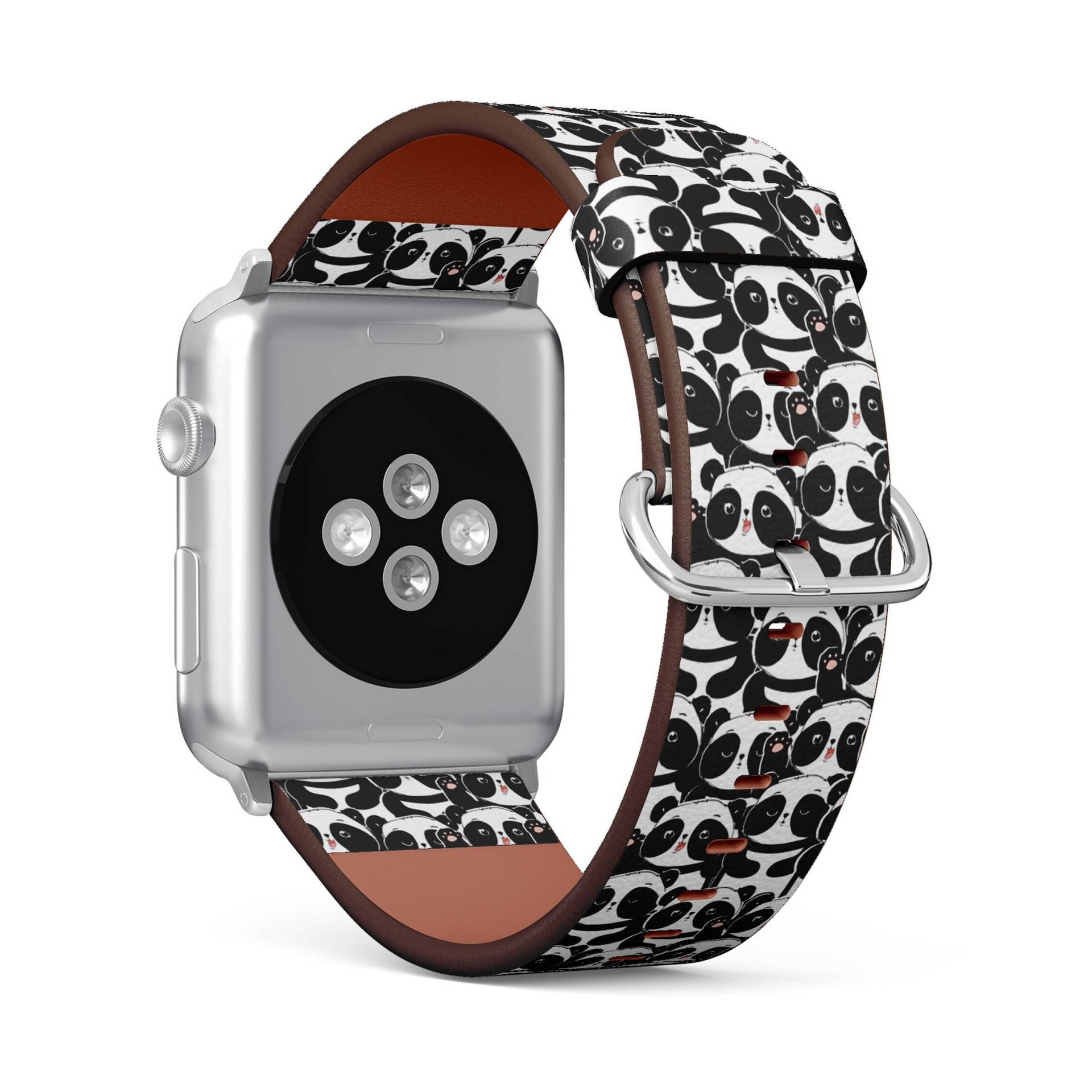 Niedlicher Panda Print, Apple Watch Band | 38mm/40mm 41mm 42mm 49mm, Armband Aus Veganem Kunstleder von FancyCustomsBoutique