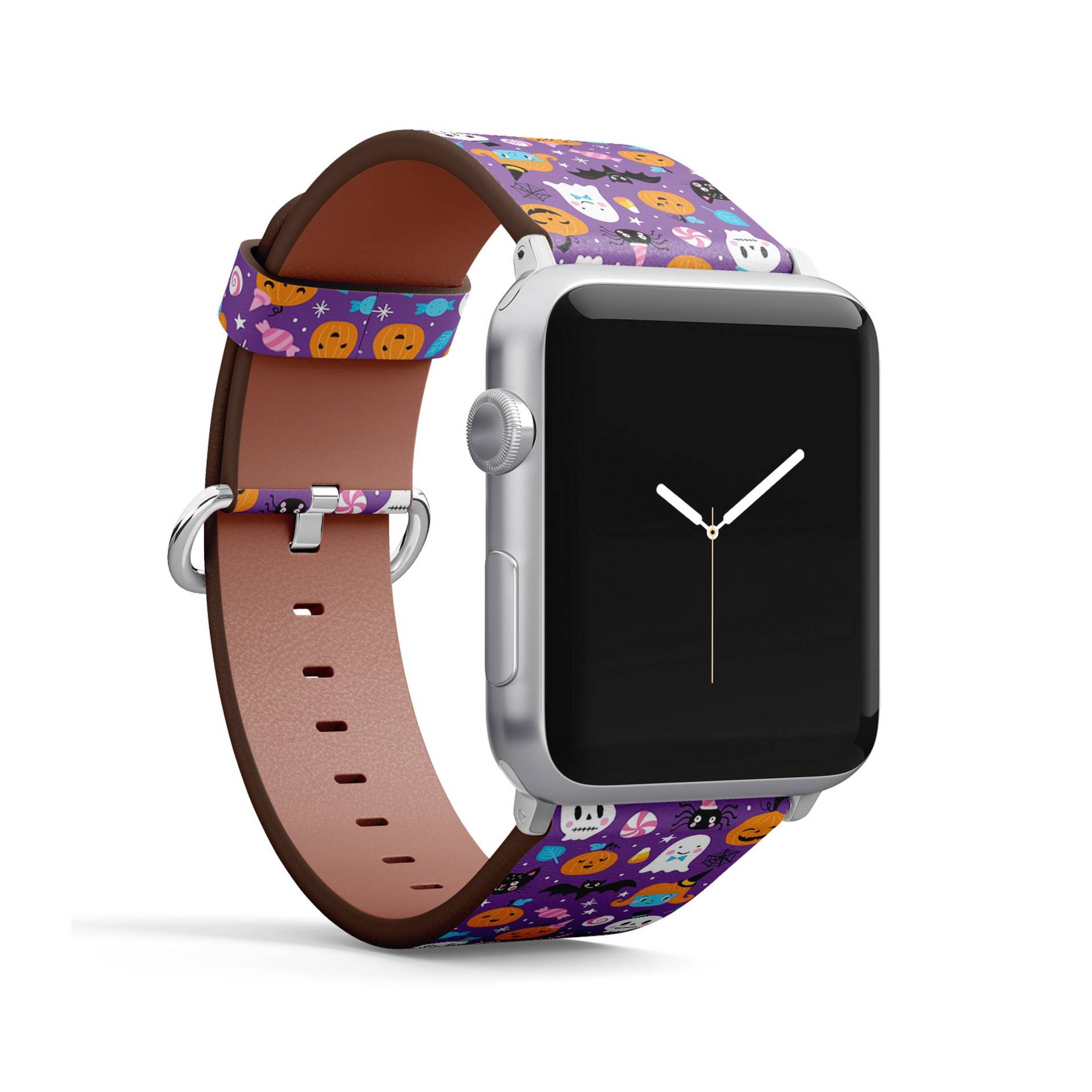 Süßer Halloween Druck, Apple Watch Band | 38mm/40mm/41mm/42mm/49mm, Armband Aus Veganem Kunstleder von FancyCustomsBoutique