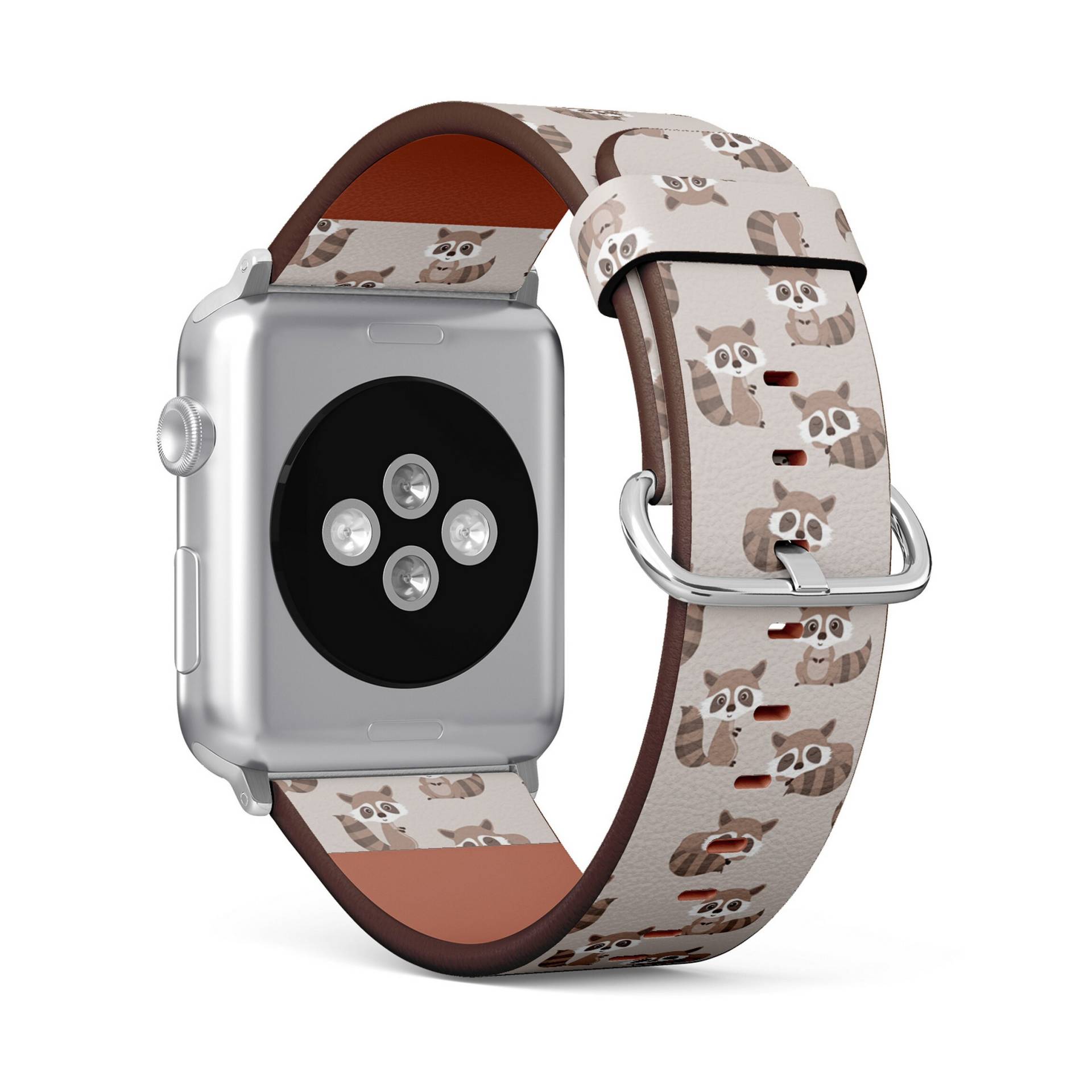 Süßes Waschbär-Motiv, Apple Watch Band | 38mm/40mm/41mm/42mm/49mm, Armband Aus Veganem Kunstleder von FancyCustomsBoutique