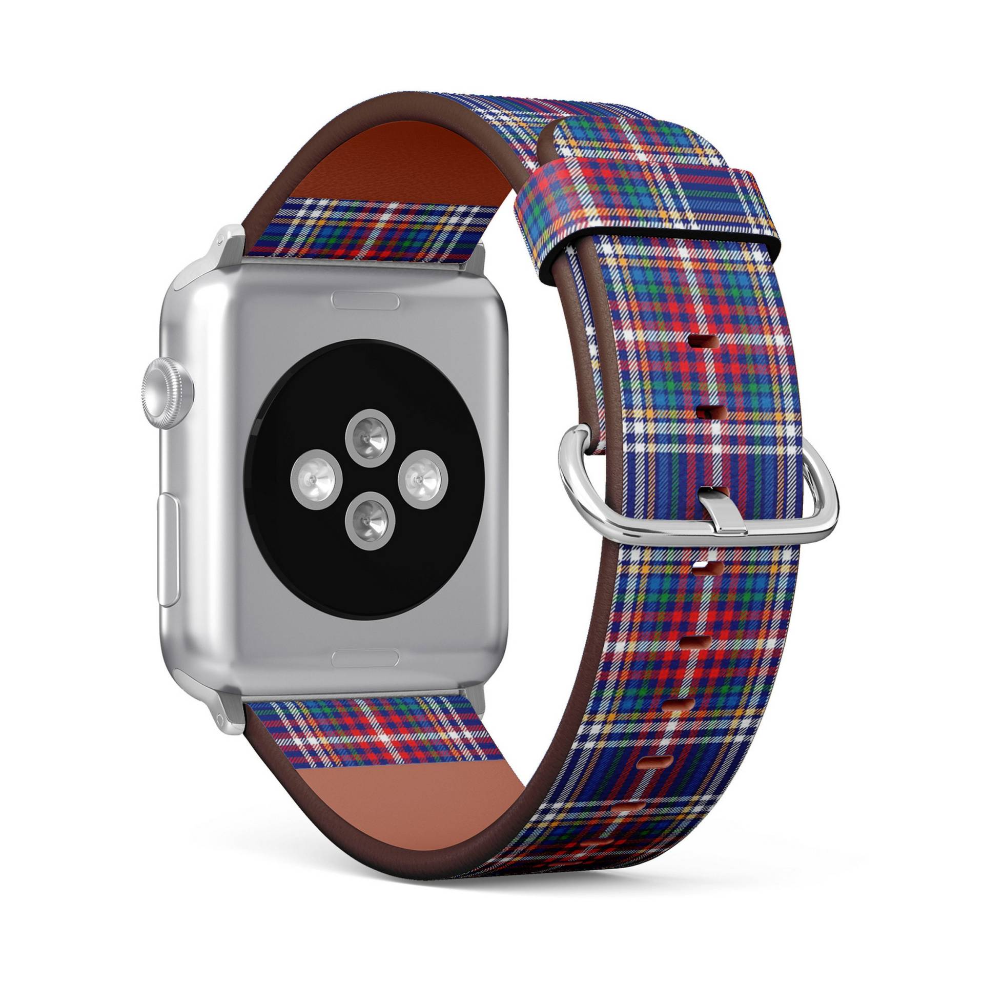 Tartan Karomuster, Apple Watch Band | 38mm/40mm/41mm/42mm/44mm/45mm, Armband Aus Veganem Kunstleder von FancyCustomsBoutique