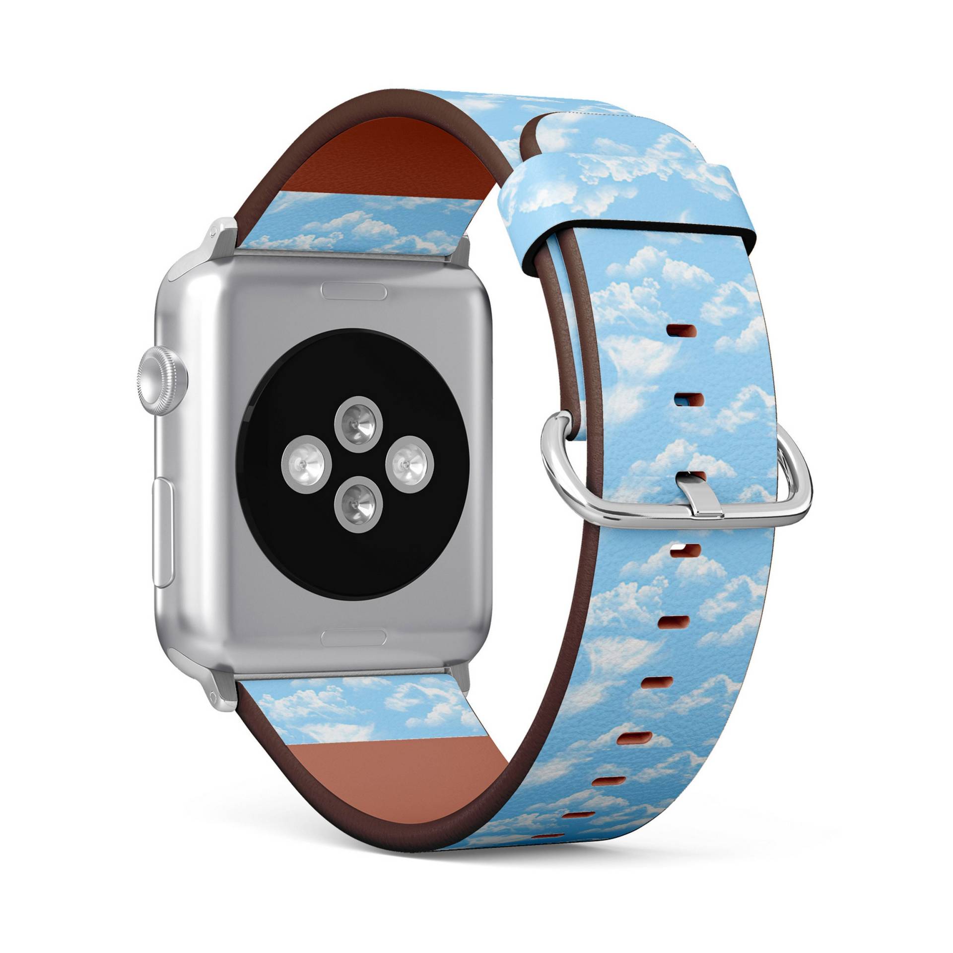 Wolken Print, Apple Watch Band | 38mm/40mm/41mm/42mm/49mm, Uhrenarmband Aus Veganem Kunstleder von FancyCustomsBoutique