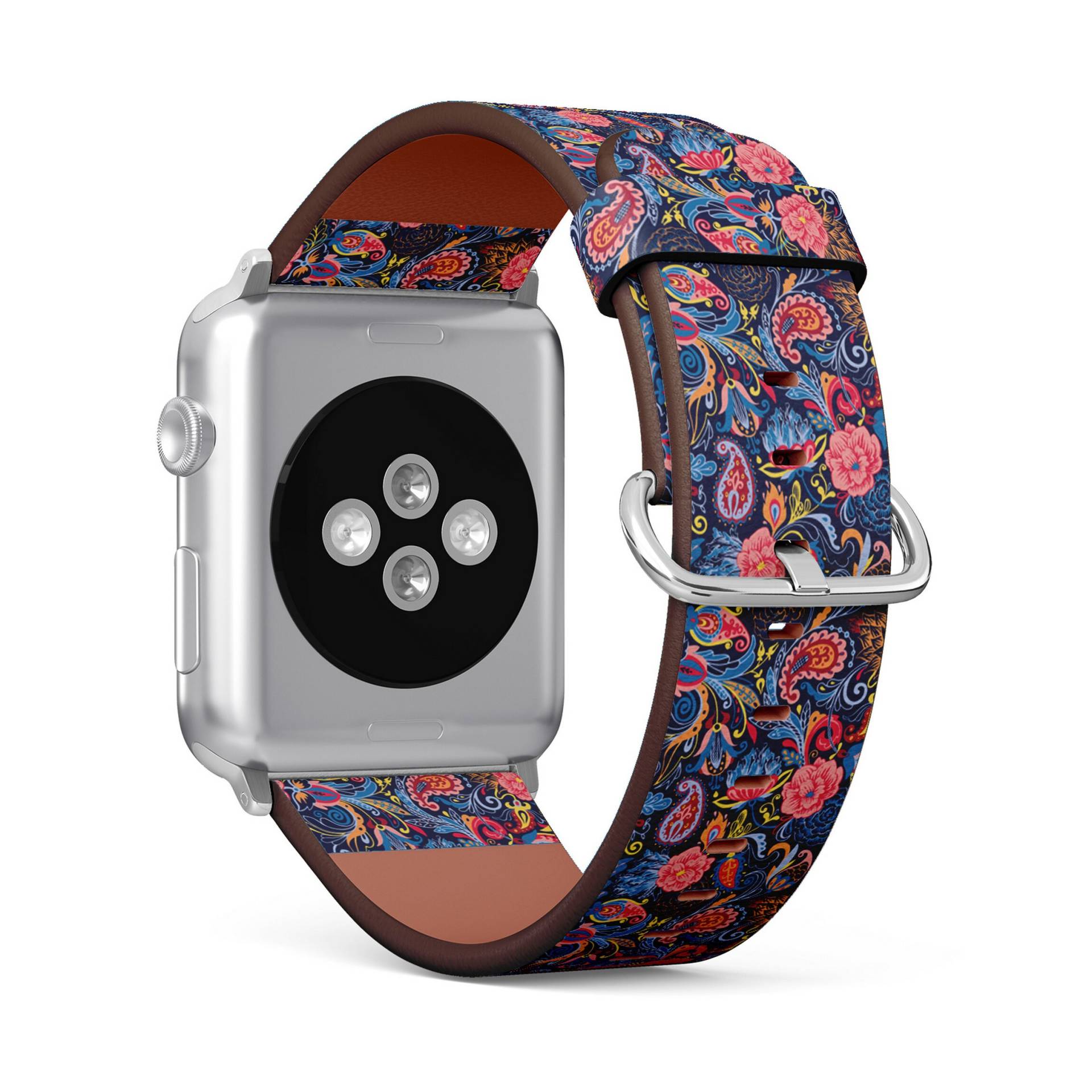 Wunderschöner Paisley Print, Apple Watch Band | 38mm/40mm/41mm/42mm/49mm, Armband Aus Veganem Kunstleder von FancyCustomsBoutique