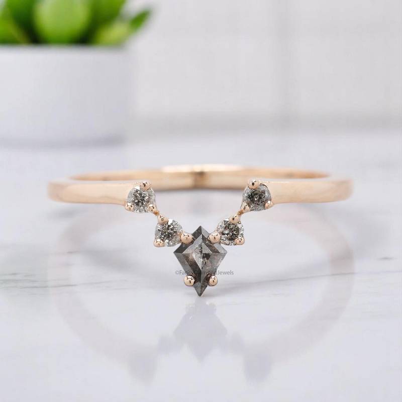 Salz Und Pfeffer Diamant Ehering 0, 22 Tw Band Silber/10K 14K 18K Gold Halbe Eternity Jahrestag Ring Geschenk Für Sie Kd316 von FancyDiamondJewels