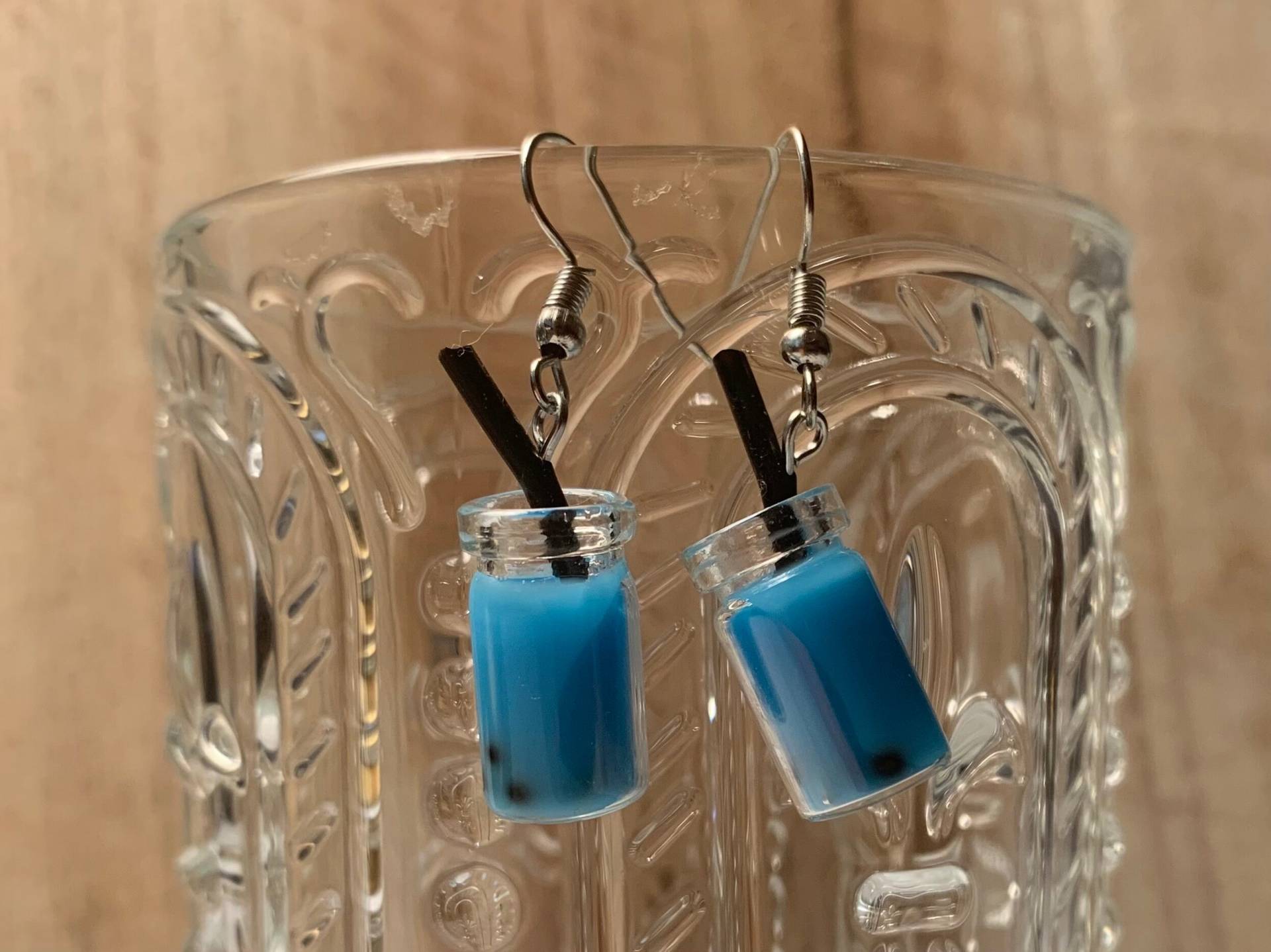 Ohrringe, Bubble Tea, Blau Ohrringe, Bubble Tea, Blau von FancyJewelleryMall