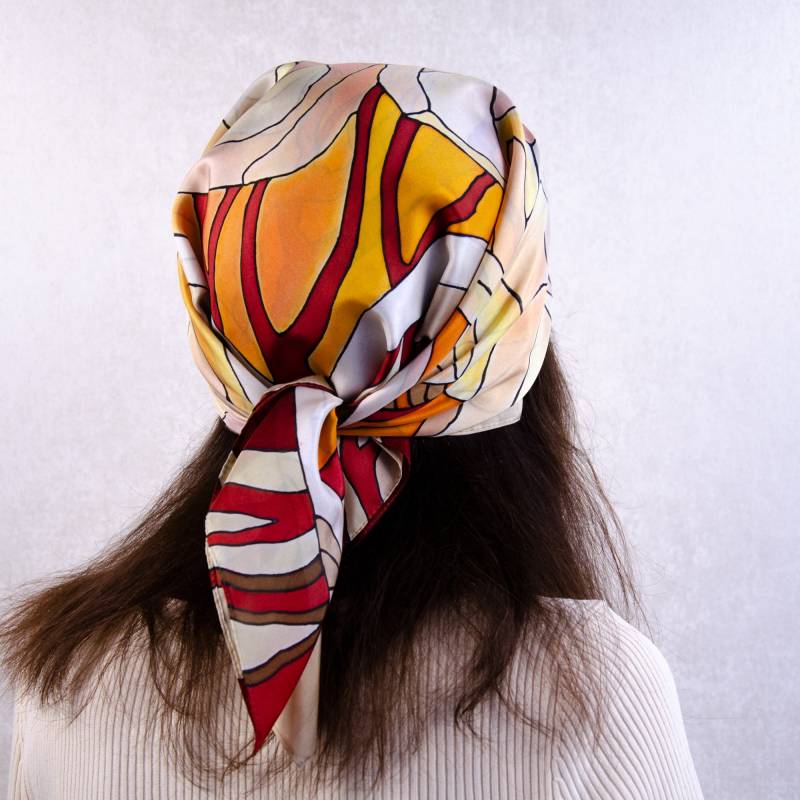 Seidenhalstuch Handbemaltes Seidentuch Tante Geschenk Seidenhalstuch Handbemaltes Seidentuch Tante Geschenk von FancySilk