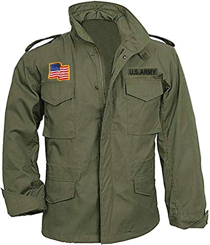Fancyd John Rambo First Blood M65 Military US Army Green Cotton Coat Jacket Jacket, Armeegrün – Baumwolle – für Herren, XXXXL von Fancyd