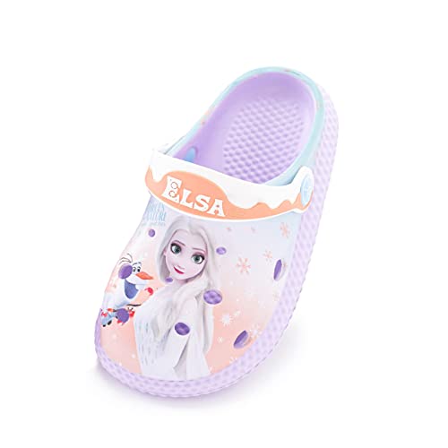 Fancyland Clogs Kinder Anna und ELSA- nisex Kinder Clogs Gartenschuhe Hausschuhe Jungen Mädchen (Lila, eu_Footwear_Size_System, Little_Kid, Women, Numeric_Range, medium, Numeric_26, Numeric_27) von Fancyland